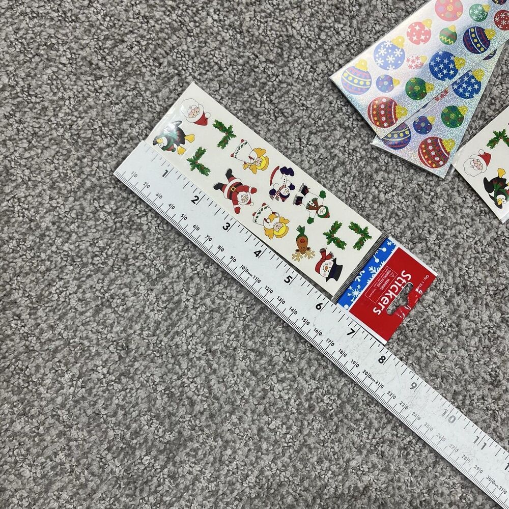 Oriental Trading Holiday Stickers 19 Sheets Christmas Santa Ornaments Snowman - Picture 3 of 5